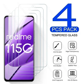 4PCS Grūdintas Stiklas Screen Protector Padengti Realme 11 5G 4G Apsauginė Plėvelė Ant Realme11 Realmi Realmy 11 5G NFC RMX3780 6.72