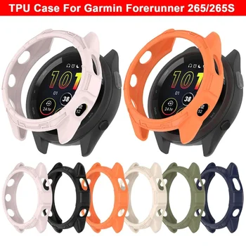 TPU Case For Garmin Forerunner 265 265S Smart Watch Ekrano Apsaugų Žiūrėti Bezel Rėmas Garmin Forerunner265/265S Dangtis